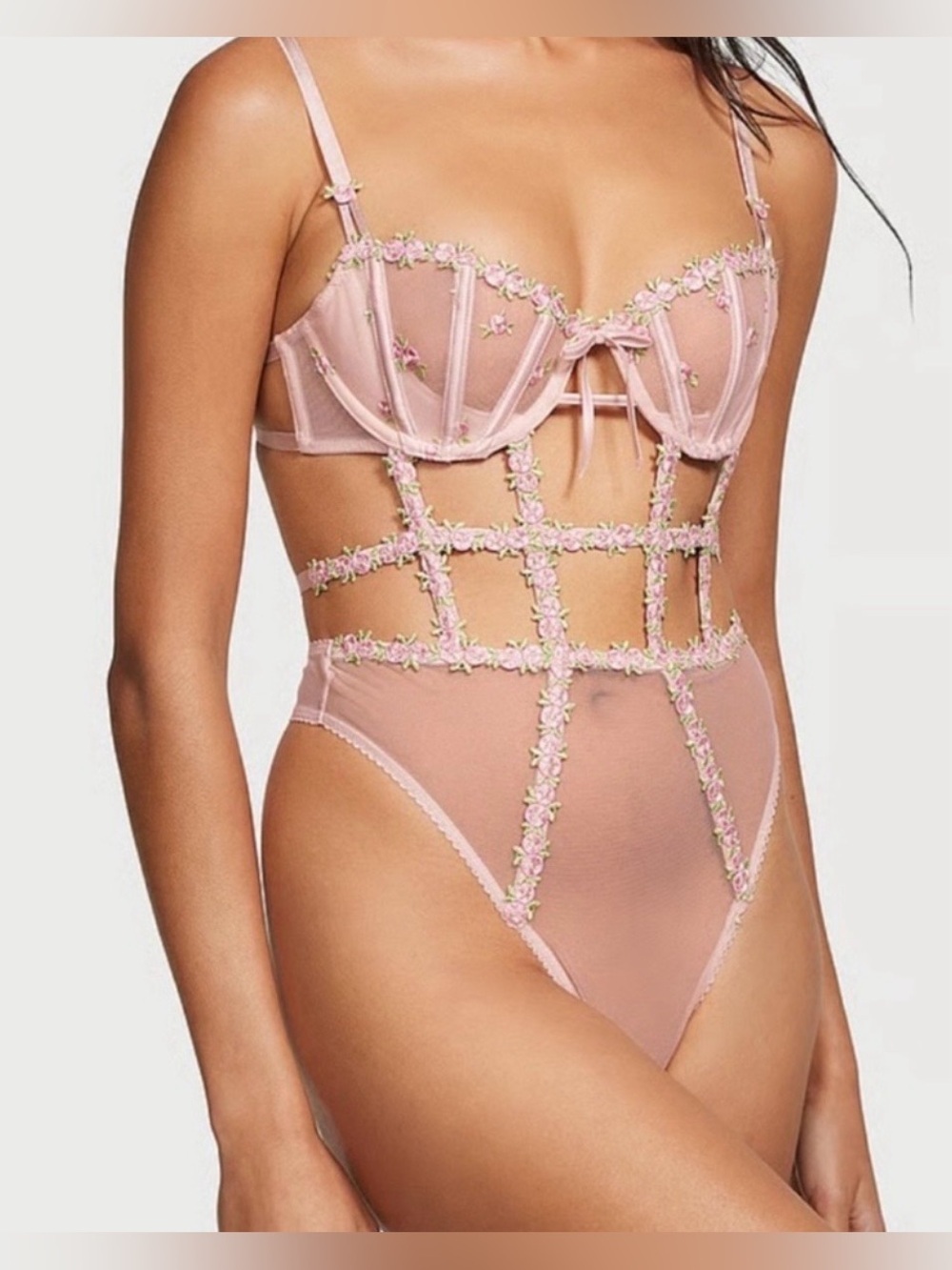 Victoria's Secret Wicked Unlined Rosebud Embroidery